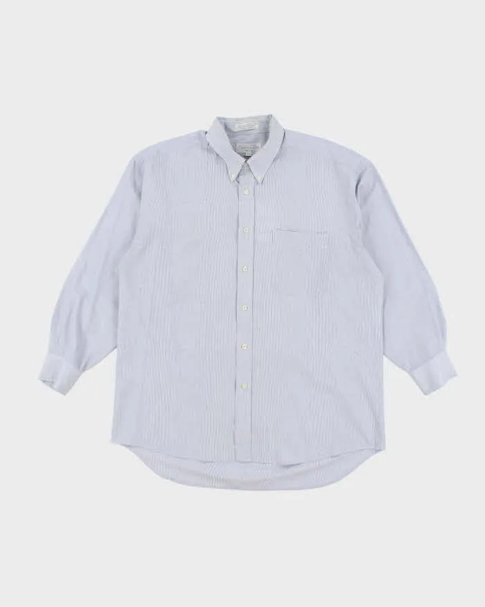 Vintage 90's Christian Dior Striped Button Up Shirt - L sold by Rokit
