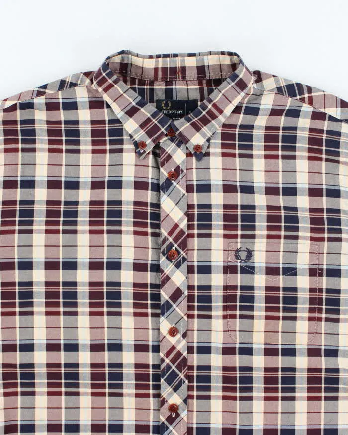 Vintage Fred Perry Small Crest Striped Button Up Shirt - XL sold by Rokit product image thumbnail 3