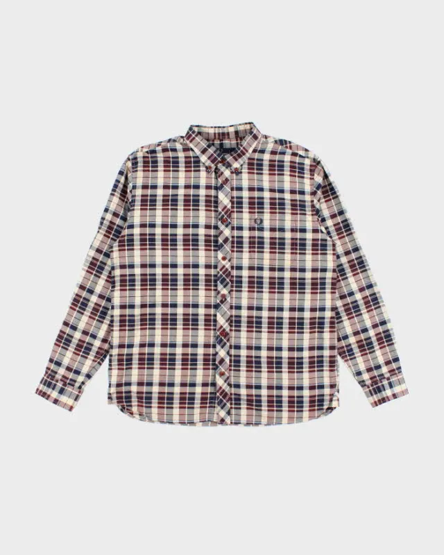 Vintage Fred Perry Small Crest Striped Button Up Shirt - XL sold by Rokit