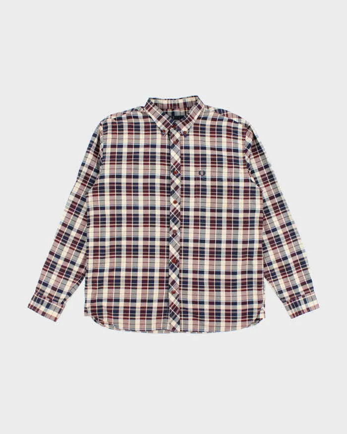 Vintage Fred Perry Small Crest Striped Button Up Shirt - XL sold by Rokit