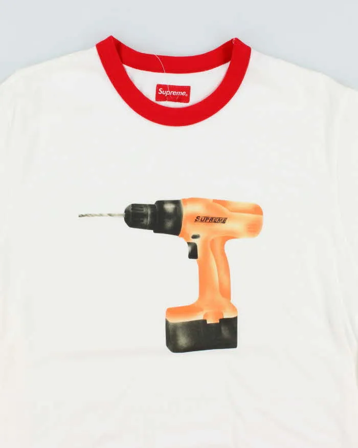 Supreme New York Drill Graphic Ringer T-Shirt - L sold by Rokit product image thumbnail 3
