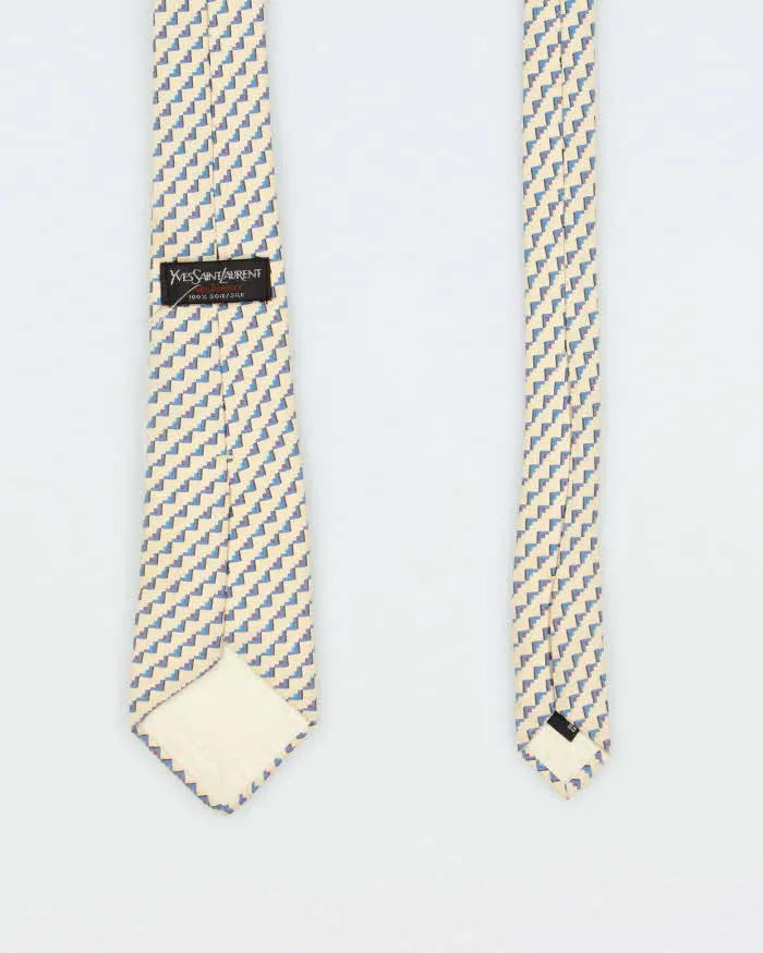 Vintage 80's Yves Saint Laurent Patterned Silk Neck Tie sold by Rokit product image thumbnail 2