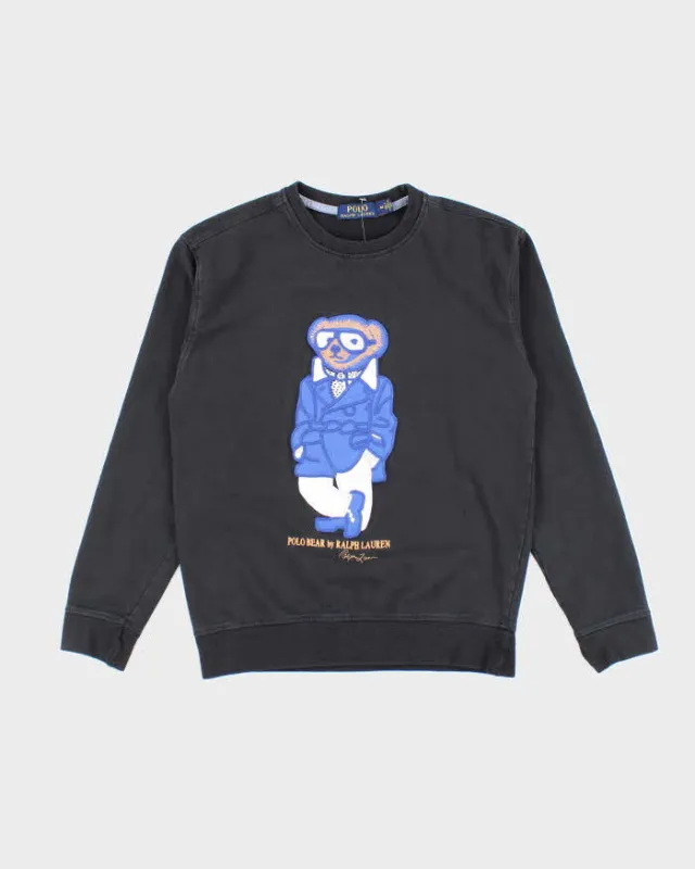 Vintage 2000's Ralph Lauren Embroidered Polo Bear Sweatshirt - M sold by Rokit