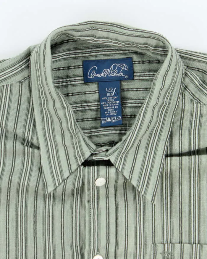 Vintage 90's Arnold Palmer Striped Lightweight Short Sleeve Shirt - L sold by Rokit product image thumbnail 5