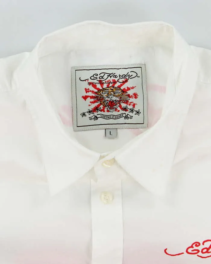 Vintage Y2K Ed Hardy Graphic Print Long-sleeved Shirt - L sold by Rokit product image thumbnail 5