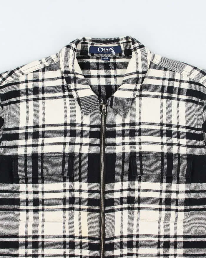 Vintage Y2K Chaps Zip Up Flannel Shirt - L sold by Rokit product image thumbnail 3