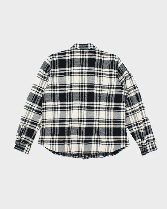 Vintage Y2K Chaps Zip Up Flannel Shirt - L sold by Rokit product image thumbnail 2