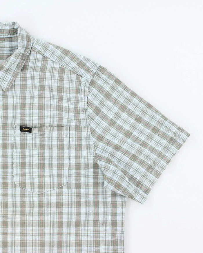 Vintage 90's Lee Striped Short Sleeve Button Up Shirt - XL sold by Rokit product image thumbnail 4