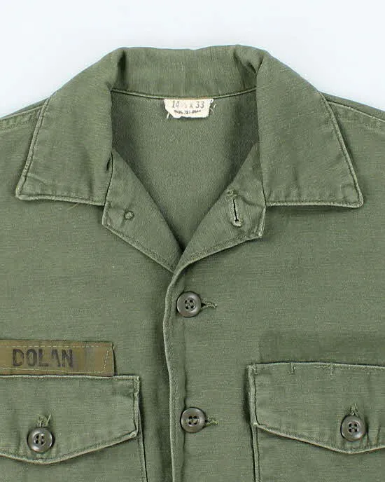 60s Vintage US Army OG-107 Utility Shirt - X-Large sold by Rokit product image thumbnail 4