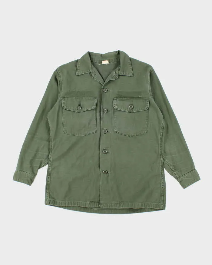 60s Vintage US Army OG-107 Utility Shirt - Large sold by Rokit