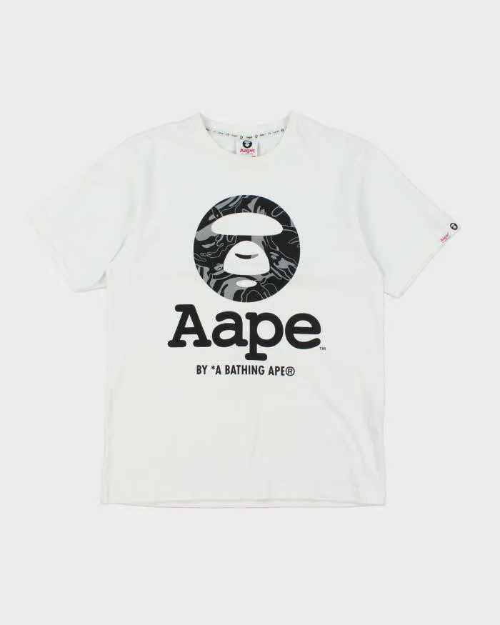 A Bathing Ape White Cotton T-Shirt - S sold by Rokit
