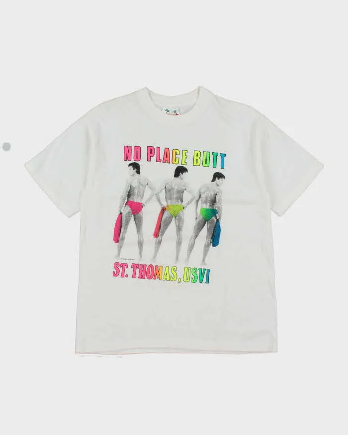 Vintage 90's No Place Butt St Thomas' Souvenir T-Shirt - M sold by Rokit