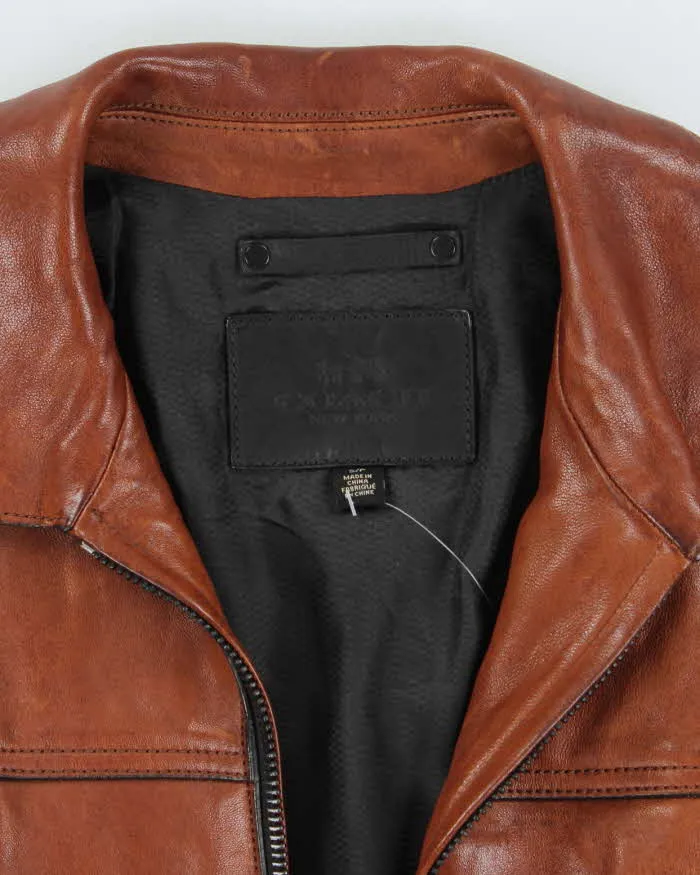 Coach Caramel Brown Leather Jacket - S sold by Rokit product image thumbnail 5