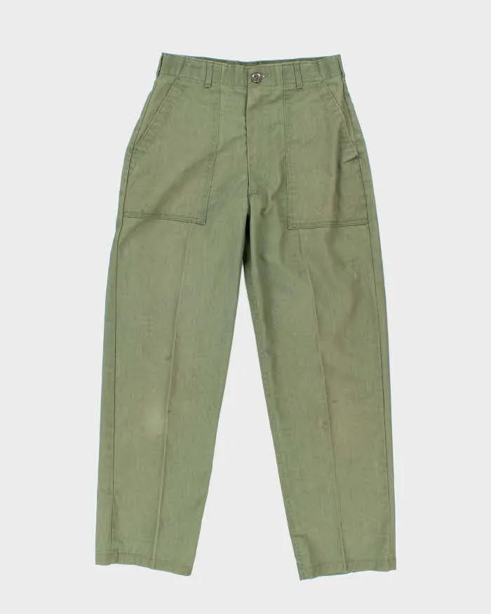 70s Vintage US Army Dura-Press Utility Trousers - 28x29 sold by Rokit