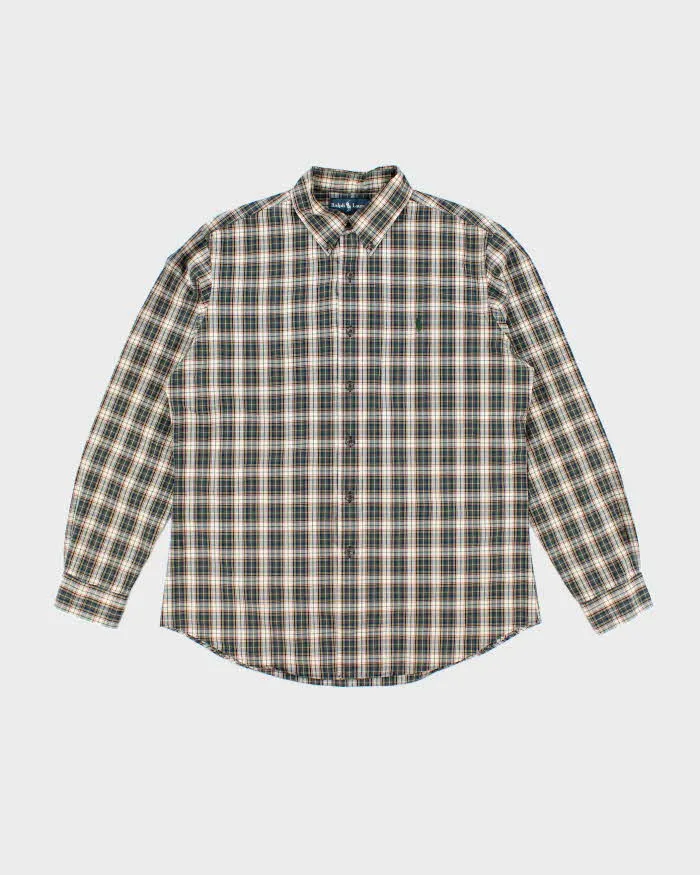 Vintage 2000's Ralph Lauren Striped Flannel Shirt - L sold by Rokit