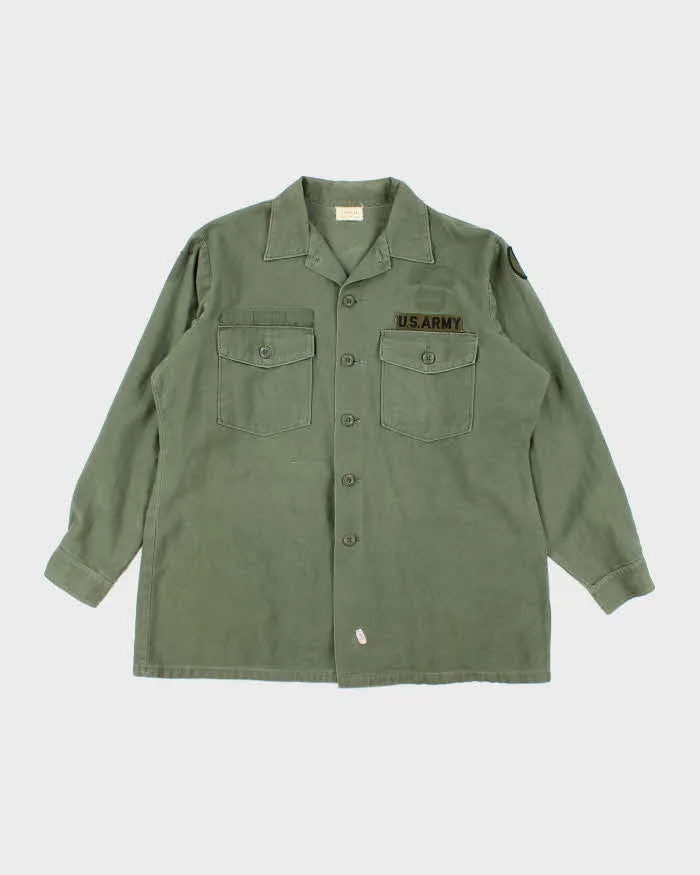 60s Vintage US Army OG-107 Utility Shirt - X-Large sold by Rokit