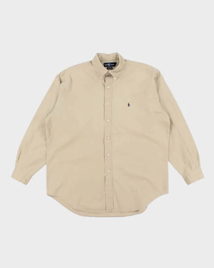 Vintage 2000's Ralph Lauren Oversized Heavyweight Plain Shirt - L sold by Rokit