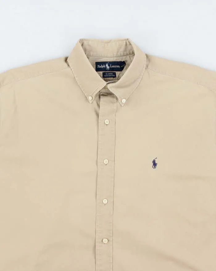 Vintage 2000's Ralph Lauren Oversized Heavyweight Plain Shirt - L sold by Rokit product image thumbnail 3