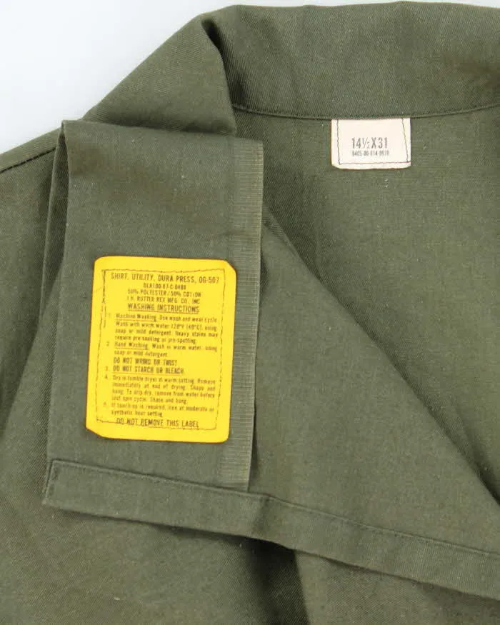 70s Vintage US Air Force Dura-Press Utility Shirt - Small sold by Rokit product image thumbnail 5