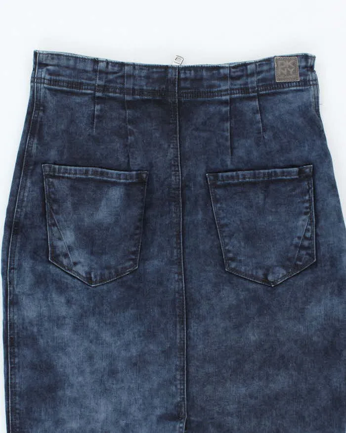 Vintage Y2K DKNY Heavyweight Zip Denim Skirt - M sold by Rokit product image thumbnail 4