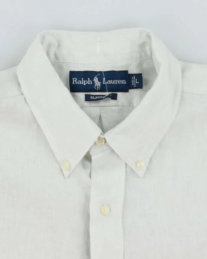 Vintage 2000's Ralph Lauren Palm Tree Printed Short Sleeve Shirt - L sold by Rokit product image thumbnail 4