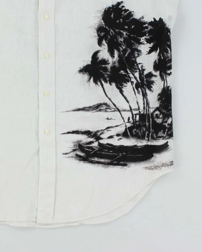 Vintage 2000's Ralph Lauren Palm Tree Printed Short Sleeve Shirt - L sold by Rokit product image thumbnail 3