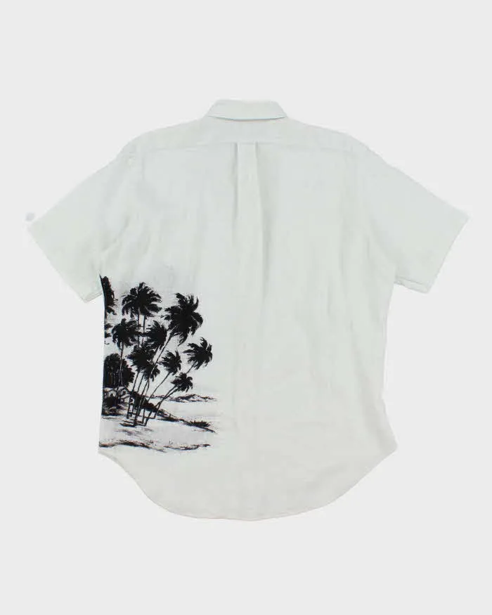 Vintage 2000's Ralph Lauren Palm Tree Printed Short Sleeve Shirt - L sold by Rokit product image thumbnail 2