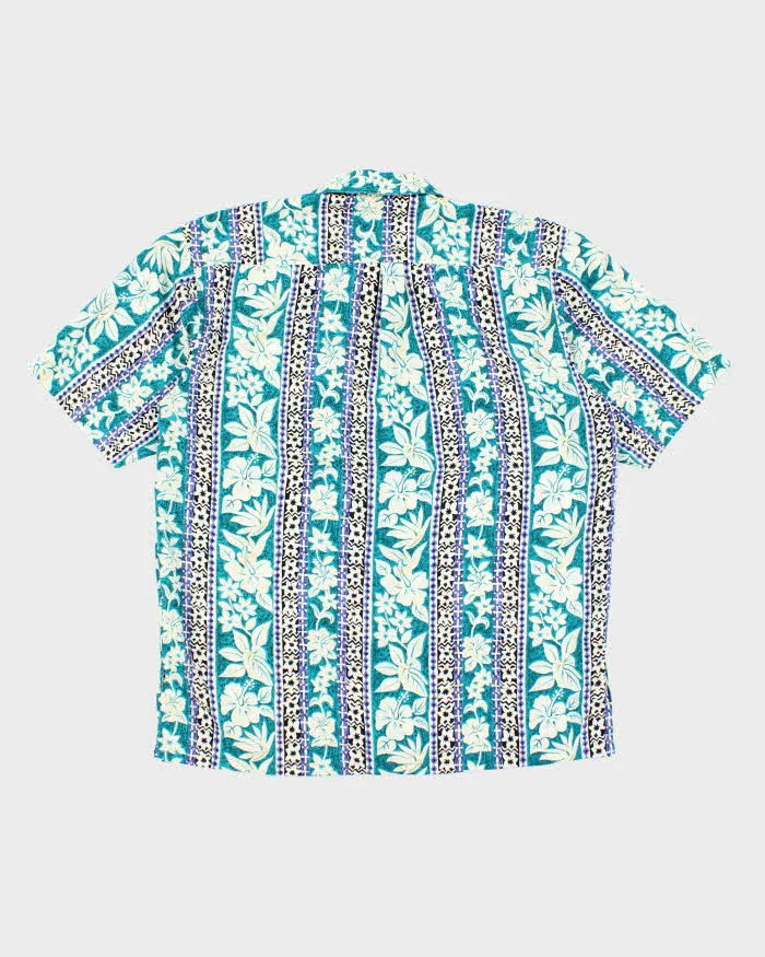 Vintage 90's Burberry Floral Printed Hawaiian Shirt - L sold by Rokit product image thumbnail 2