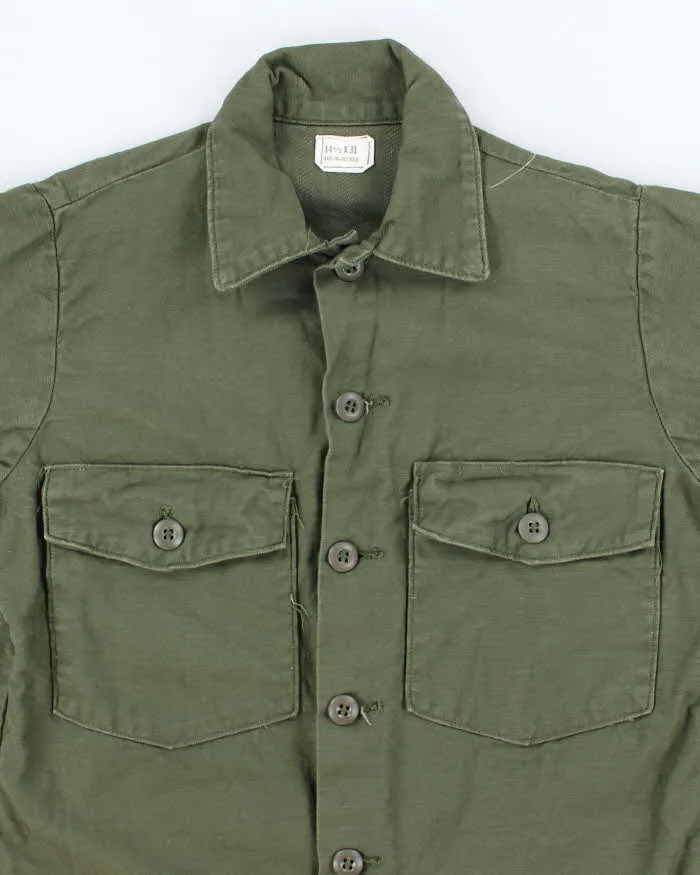 60s Vintage US Army OG-107 Utility Shirt - Small sold by Rokit product image thumbnail 3