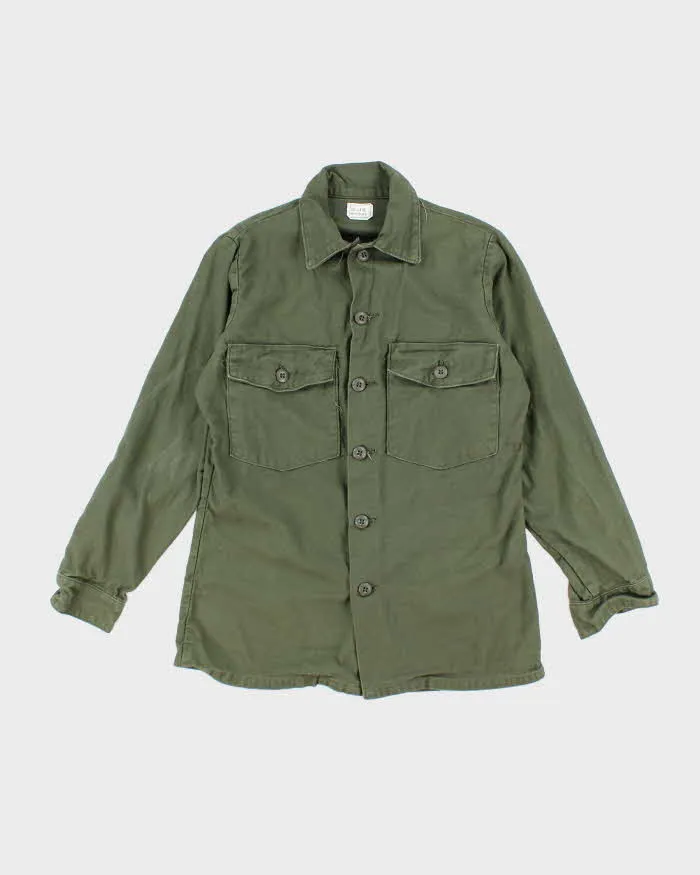60s Vintage US Army OG-107 Utility Shirt - Small sold by Rokit