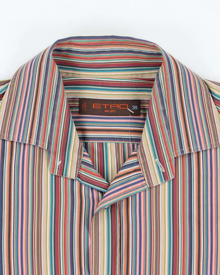 Vintage Etro Milano Striped Long Sleeve Button Up Shirt - L sold by Rokit product image thumbnail 5