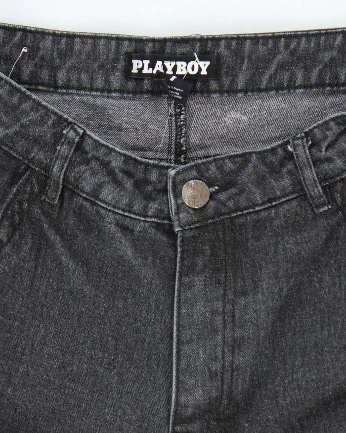 Vintage Y2K Playboy Relaxed Fit Grey Stone Wash Jeans - W28 L29 sold by Rokit product image thumbnail 5