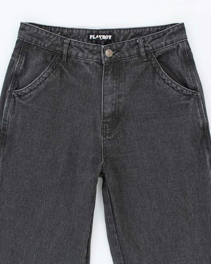 Vintage Y2K Playboy Relaxed Fit Grey Stone Wash Jeans - W28 L29 sold by Rokit product image thumbnail 3