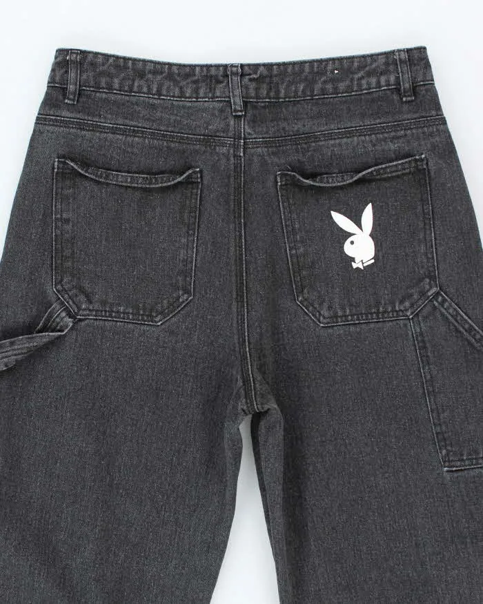 Vintage Y2K Playboy Relaxed Fit Grey Stone Wash Jeans - W28 L29 sold by Rokit product image thumbnail 4