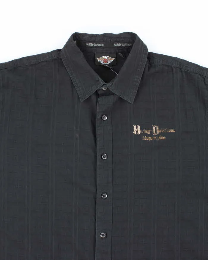 Vintage Y2K Harley Davidson Printed Textured Shirt - XL sold by Rokit product image thumbnail 2