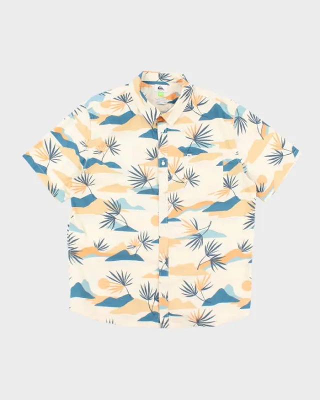 Vintage 2000's Quiksilver Floral Print Short Sleeve Shirt - XL sold by Rokit