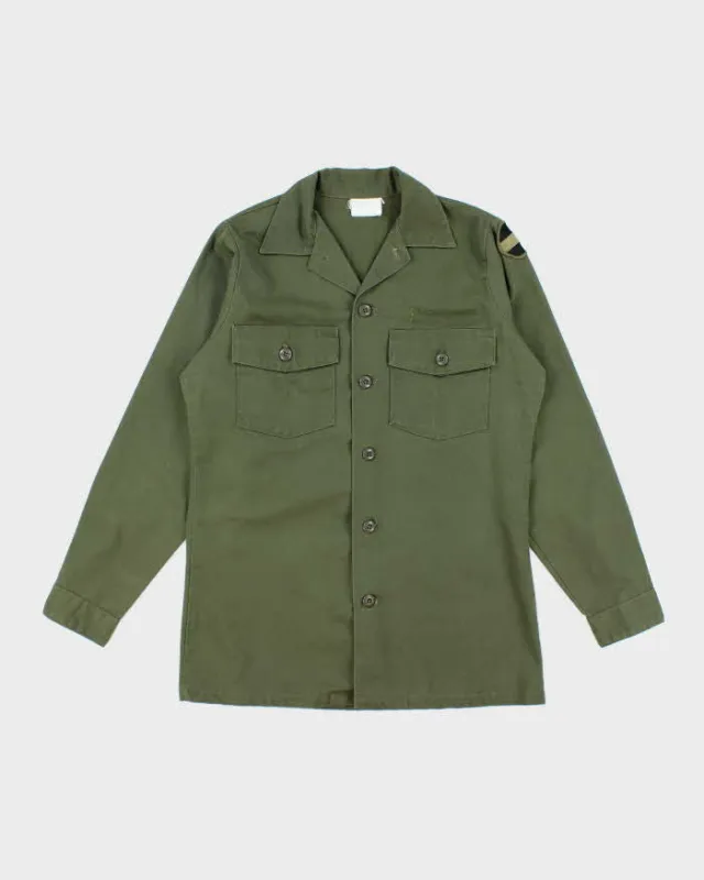 70s Vintage US Army Dura-Press Utility Shirt - Large sold by Rokit