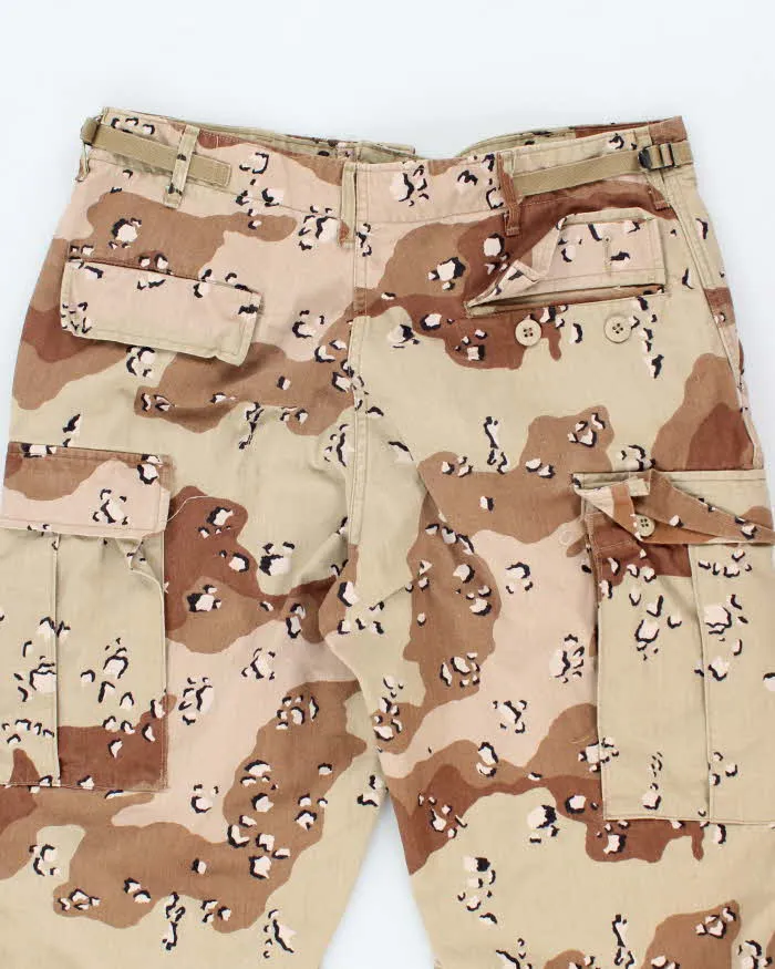 Vintage 90's Desert Chocolate Chip Camo Military Cargo Trousers - W34 L29 sold by Rokit product image thumbnail 4