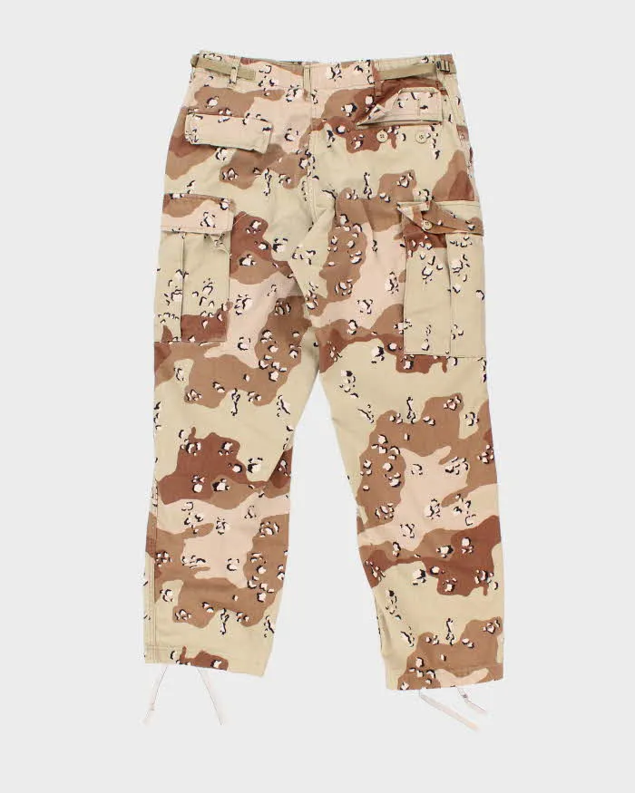 Vintage 90's Desert Chocolate Chip Camo Military Cargo Trousers - W34 L29 sold by Rokit product image thumbnail 2