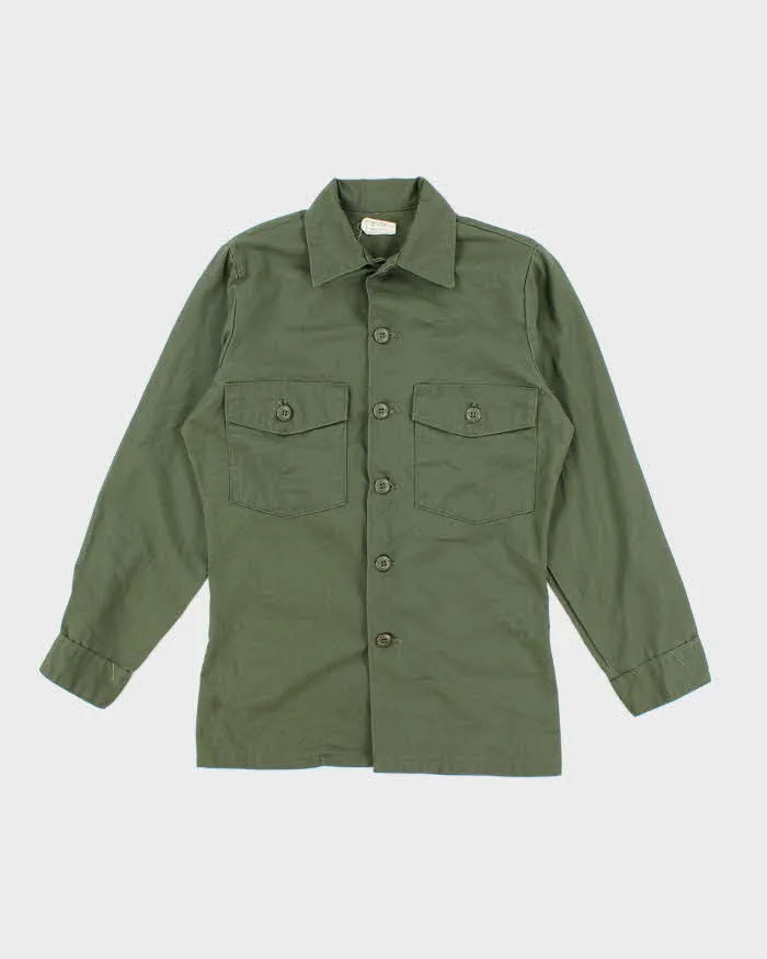 70s Vintage US Army Dura-Press Utility Shirt - Small sold by Rokit