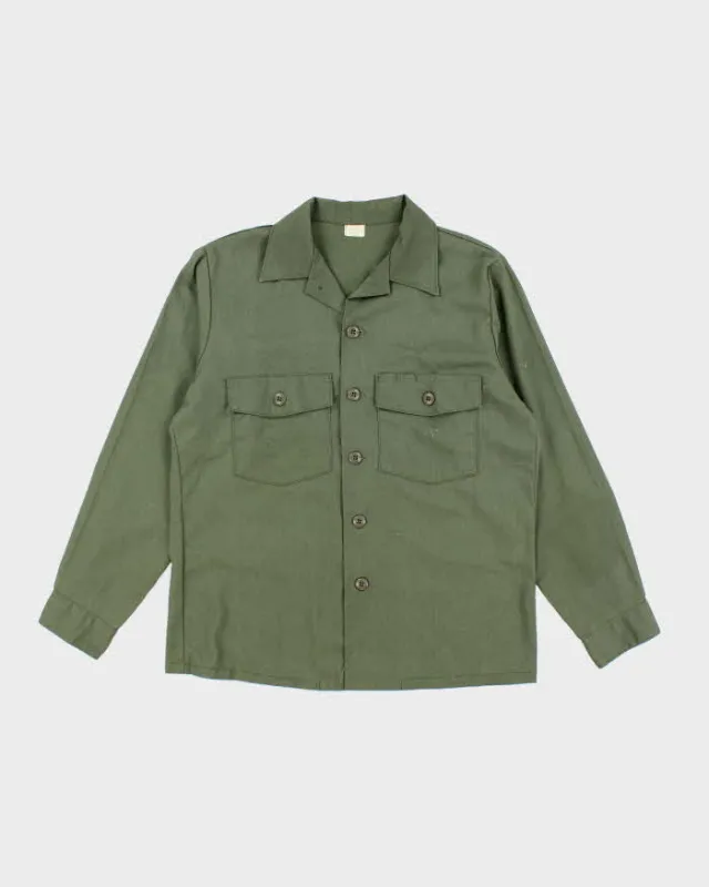 70s Vintage US Army Dura-Press Utility Shirt - Large sold by Rokit