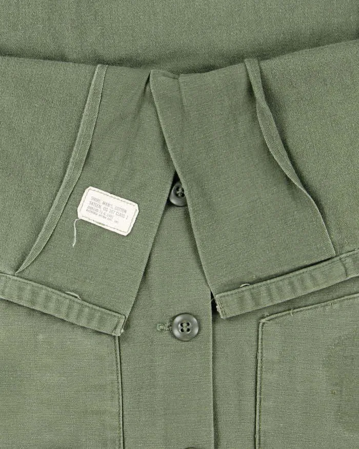 60s Vintage US Army OG-107 Utility Shirt - Large sold by Rokit product image thumbnail 5