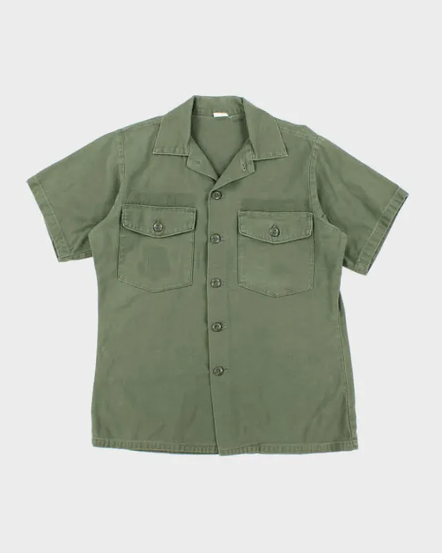 60s Vintage US Army OG-107 Utility Shirt - Large sold by Rokit