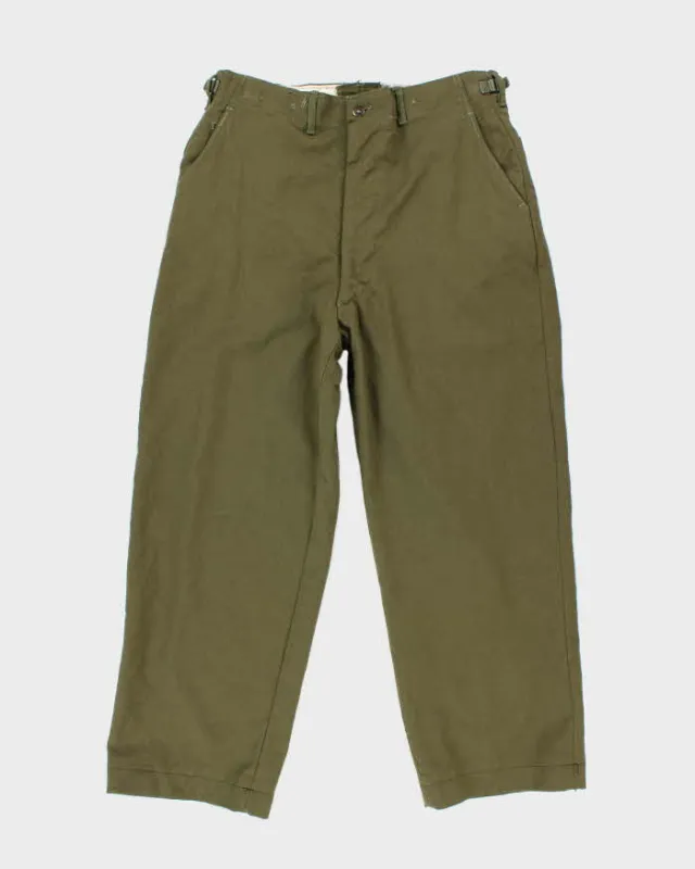 50s Vintage M51 Wool Trousers - 34x24 sold by Rokit