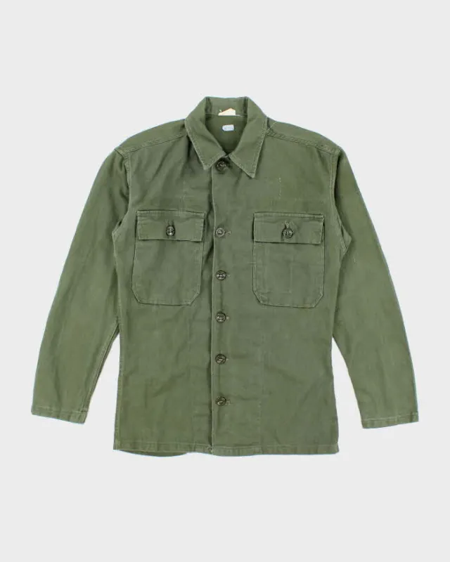 60s Vintage US Army OG-107 Utility Shirt - Small sold by Rokit