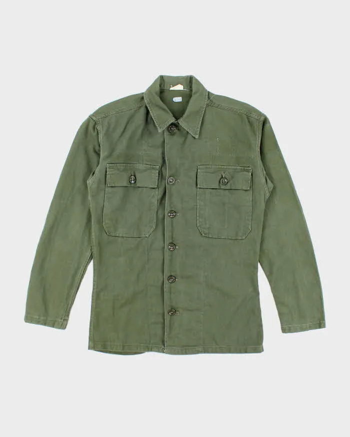 60s Vintage US Army OG-107 Utility Shirt - Small sold by Rokit