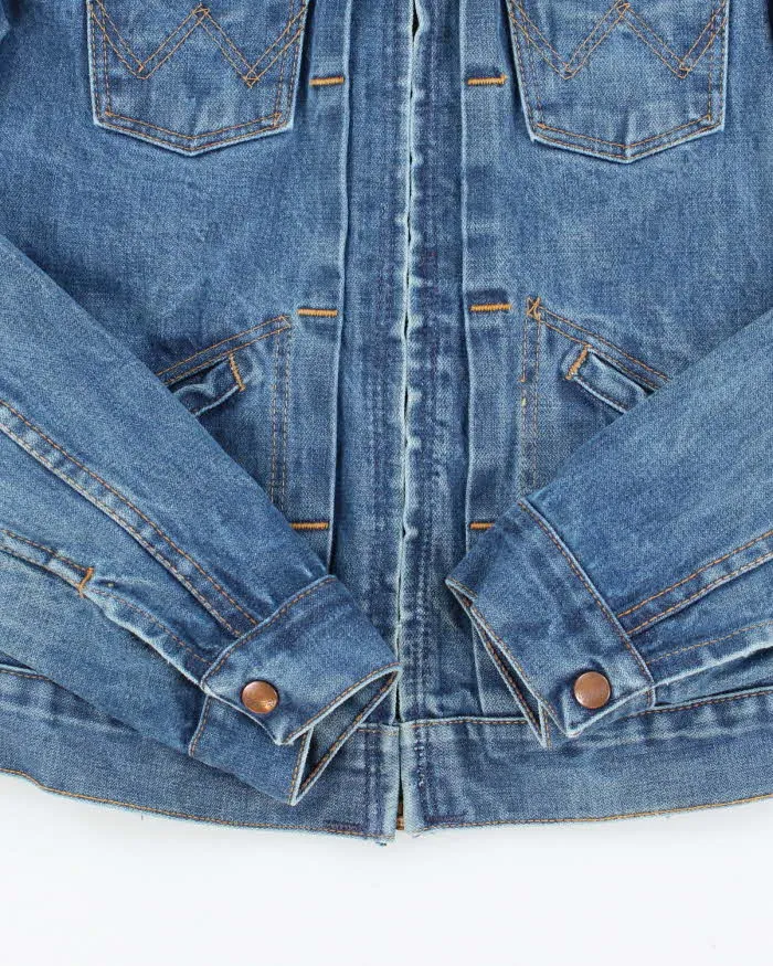 Vintage 80's Lee Medium Wash Denim Trucker Jacket - S sold by Rokit product image thumbnail 4