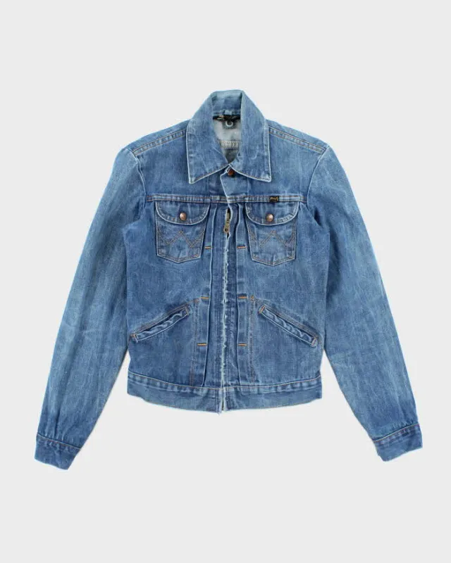 Vintage 80's Lee Medium Wash Denim Trucker Jacket - S made by Lee