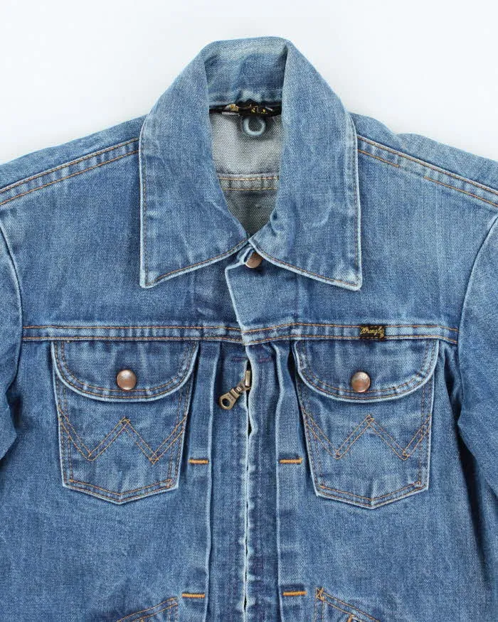 Vintage 80's Lee Medium Wash Denim Trucker Jacket - S sold by Rokit product image thumbnail 3