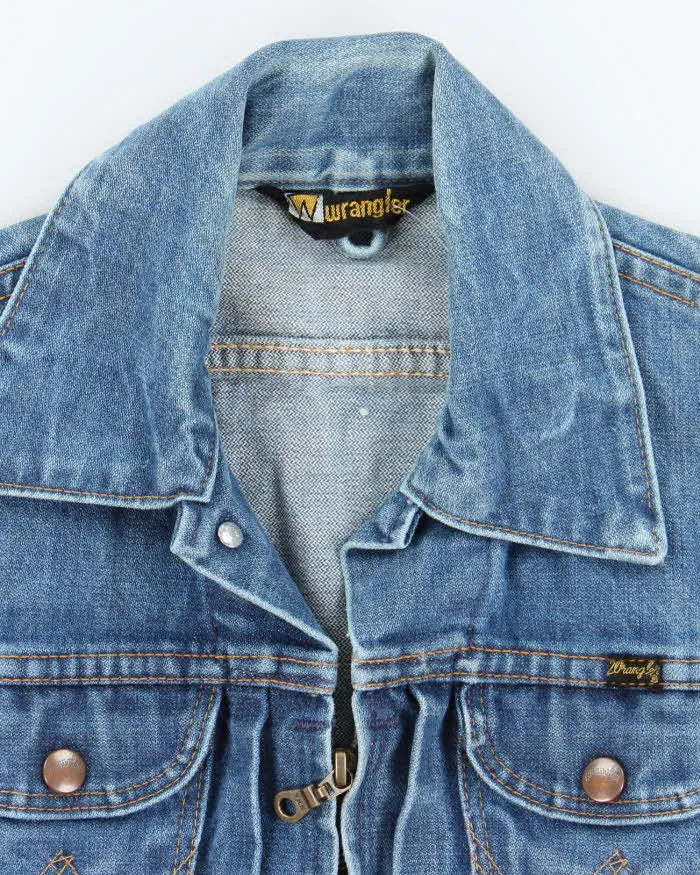 Vintage 80's Lee Medium Wash Denim Trucker Jacket - S sold by Rokit product image thumbnail 5